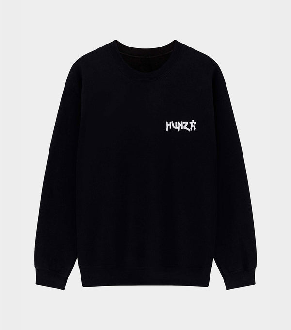 hunza g 80s Logo Sweatshirt Black