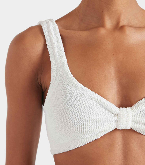 Hunza G Bonnie Bikini White