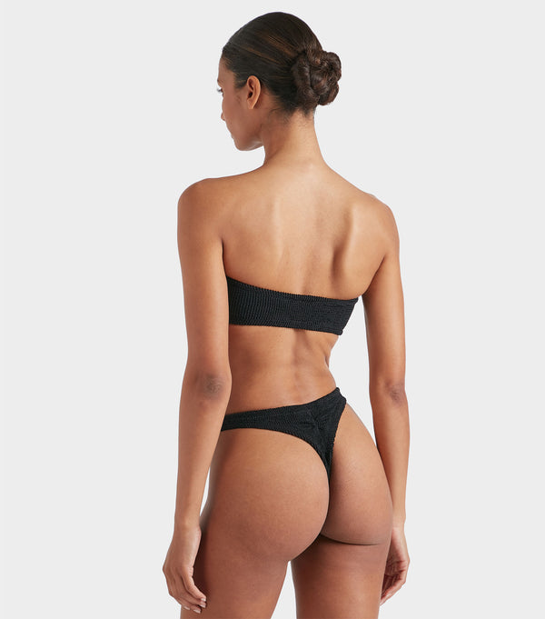 Hunza G Brazilian Bikini Bottom Black