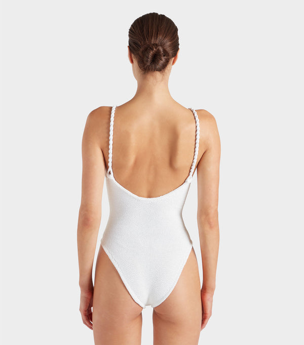 Hunza G Camille Swim White