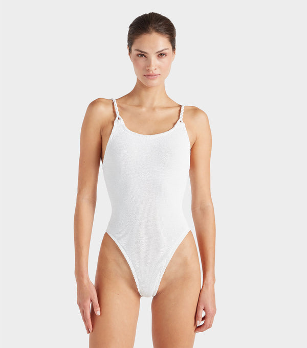hunza g Camille Swim White