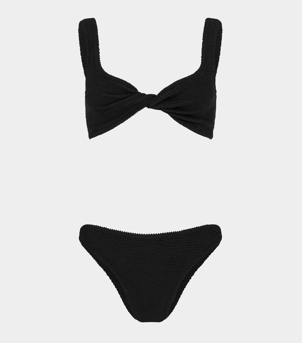 hunza g Coverage Juno Bikini Black
