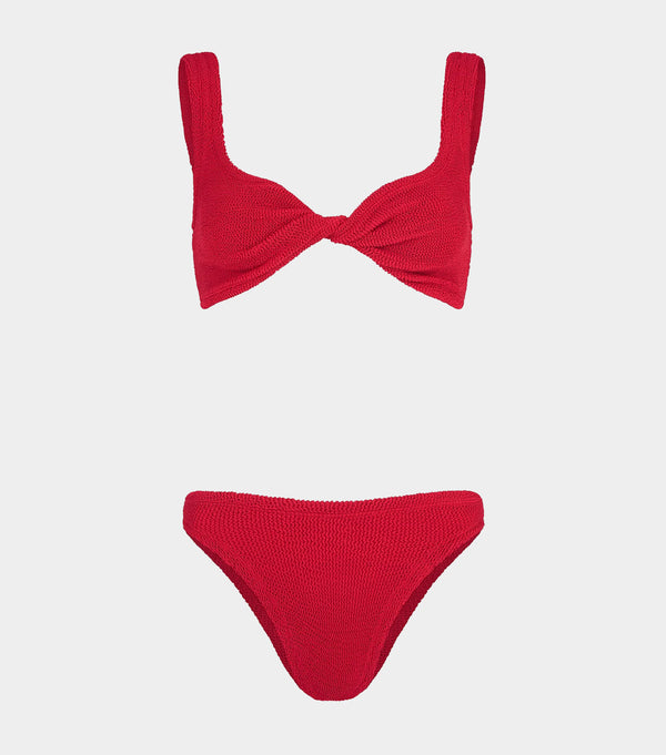hunza g Coverage Juno Bikini Red