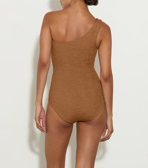 Hunza G Coverage Nancy Swim Metallic Cocoa