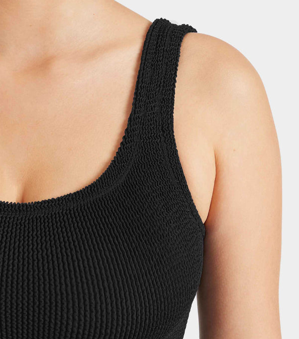 Hunza G Coverage Square Neck Swim Black