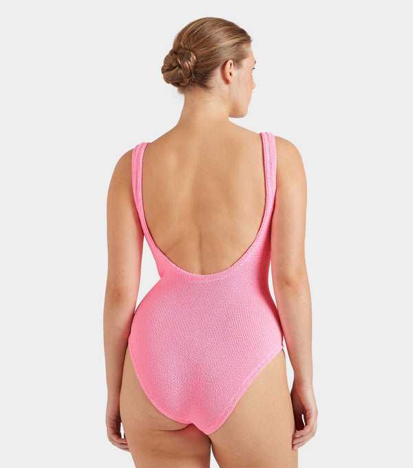 Hunza G Coverage Square Neck Swim Bubblegum