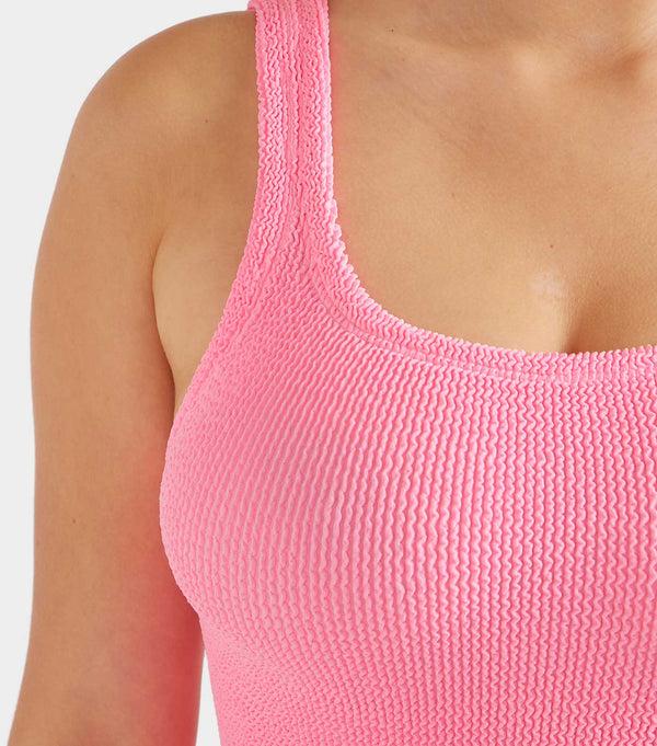 Hunza G Coverage Square Neck Swim Bubblegum