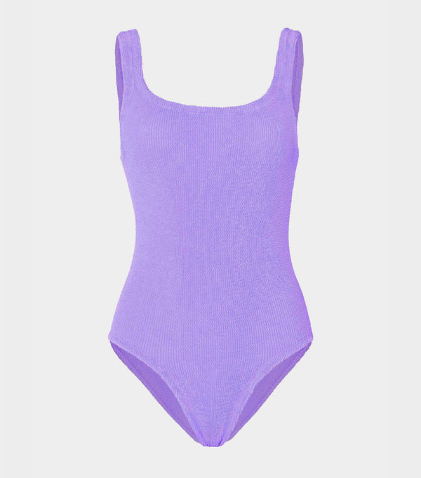 hunza g Coverage Square Neck Swim Lilac