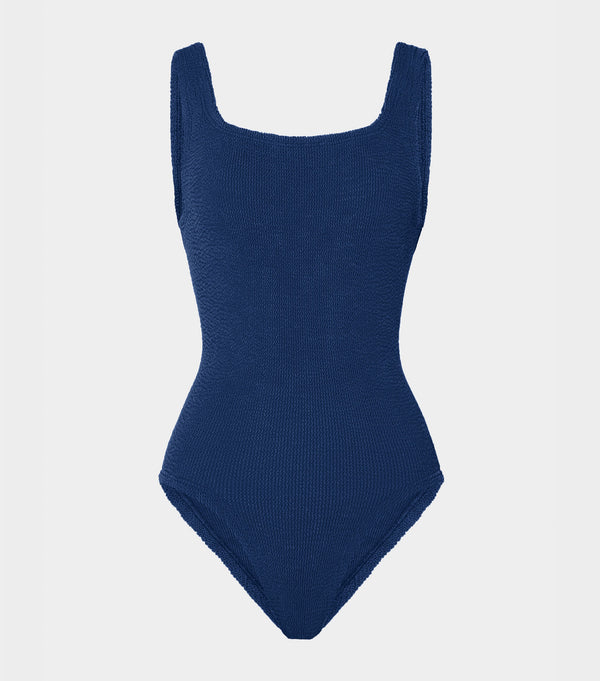 hunza g Coverage Square Neck Swim Navy