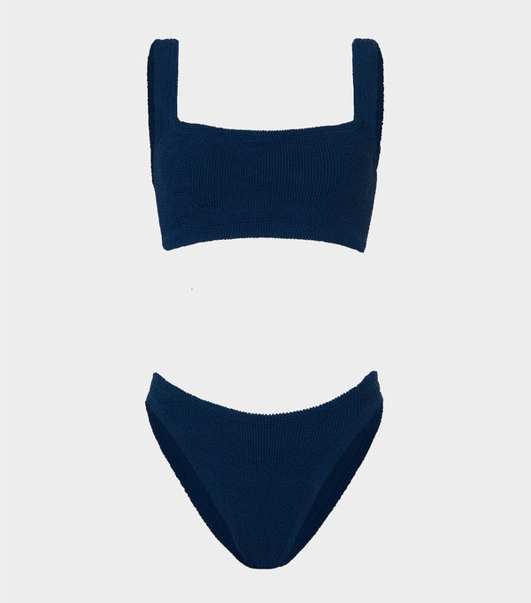 hunza g Coverage Xandra Bikini Navy
