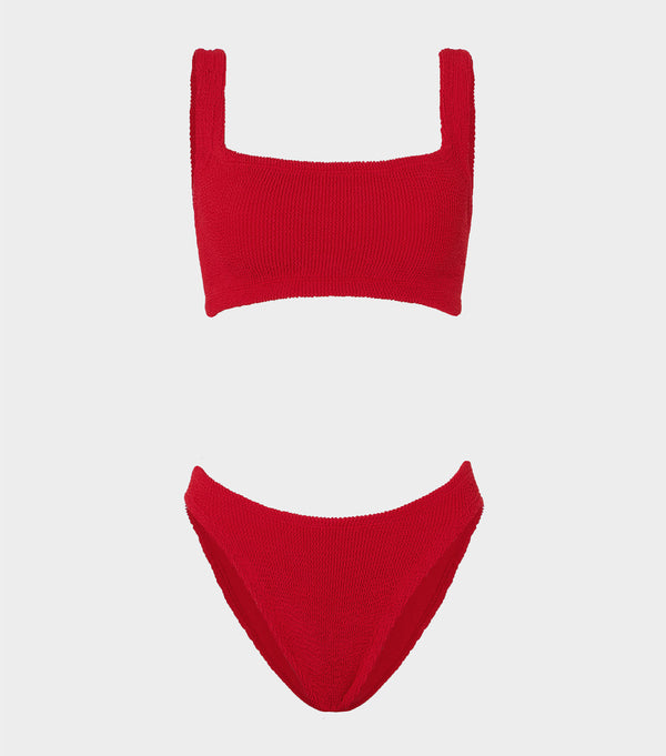 hunza g Coverage Xandra Bikini Red