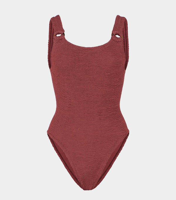 hunza g Domino Swim Metallic Rosewood