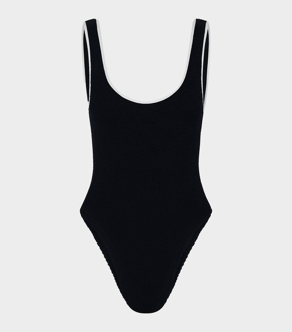 hunza g Faye Swim Black/White