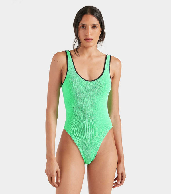 Hunza G For El Silencio Faye Swim Lime/Black
