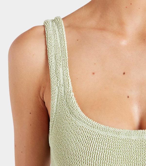 Hunza G For Fouquet's Square Neck Swim Sage