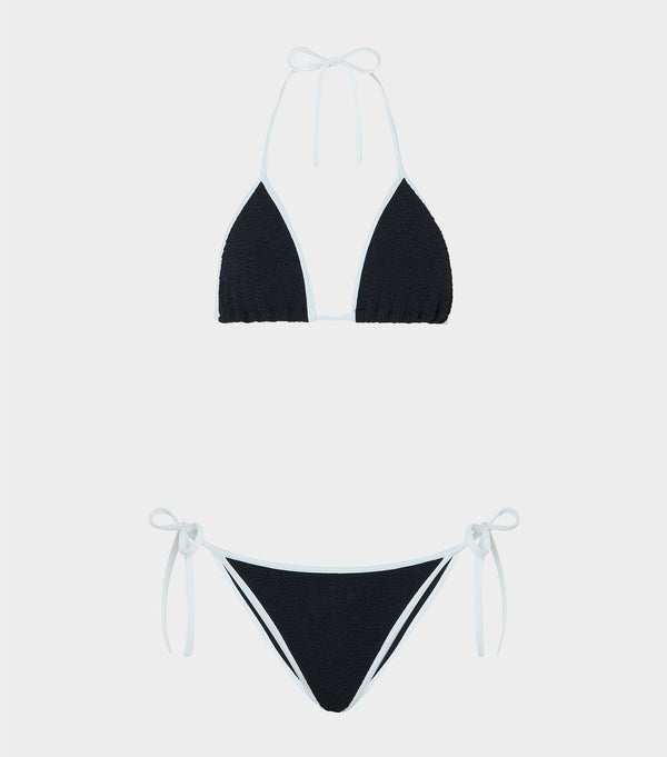 hunza g Gina Bikini Black/White