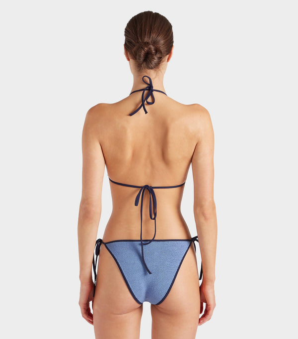 Hunza G Gina Bikini Contrast Cornflower/Navy