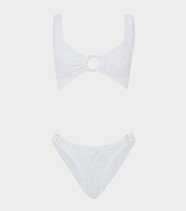 Hunza G Hallie Bikini White