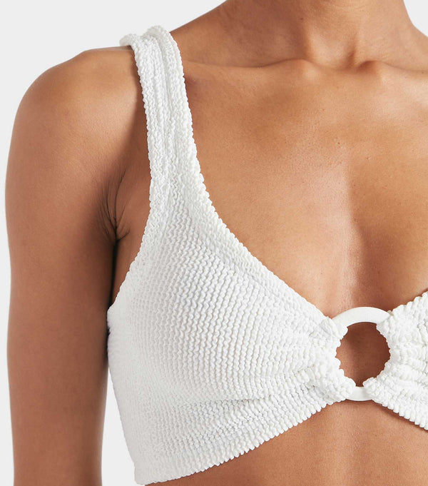 Hunza G Hallie Bikini White