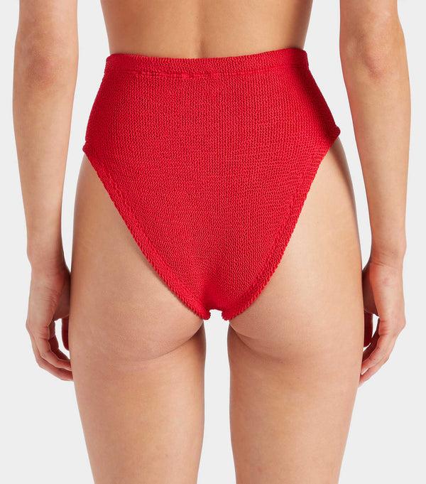 Hunza G High Waist Bikini Bottom Red
