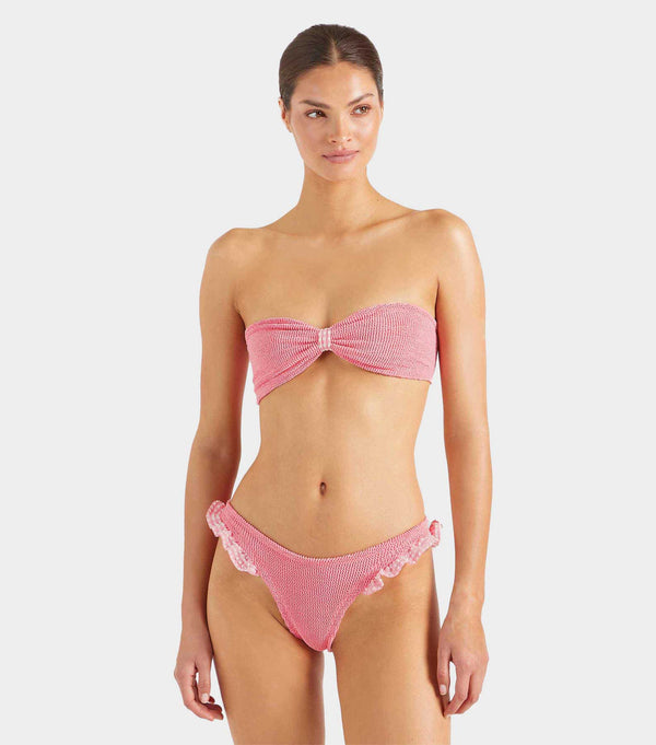 Hunza G Jean Bikini Milkshake Gingham