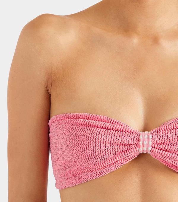 Hunza G Jean Bikini Milkshake Gingham