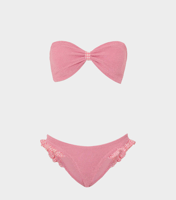hunza g Jean Bikini Milkshake Gingham