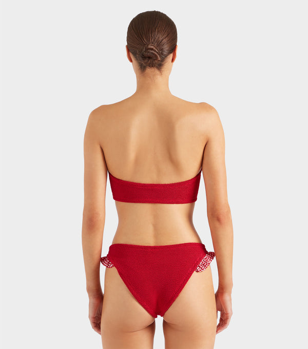 Hunza G Jean Bikini Red Gingham