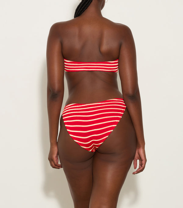 Hunza G Jean Bikini Red/White Stripe