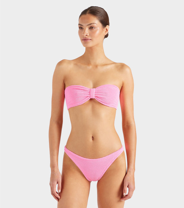 Hunza G Jean Bikini Top Bubblegum