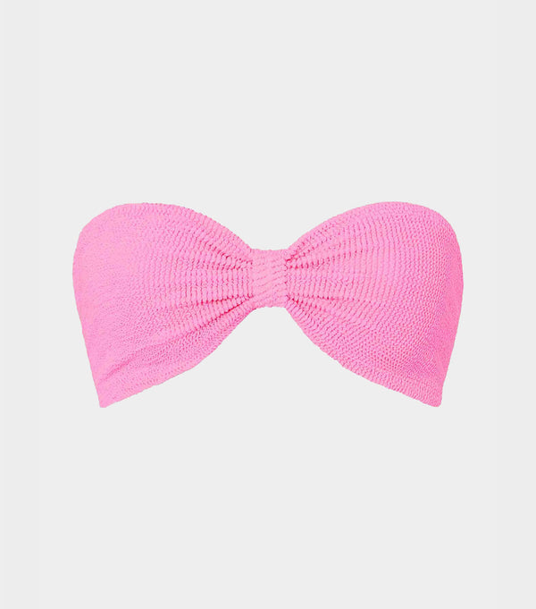 hunza g Jean Bikini Top Bubblegum