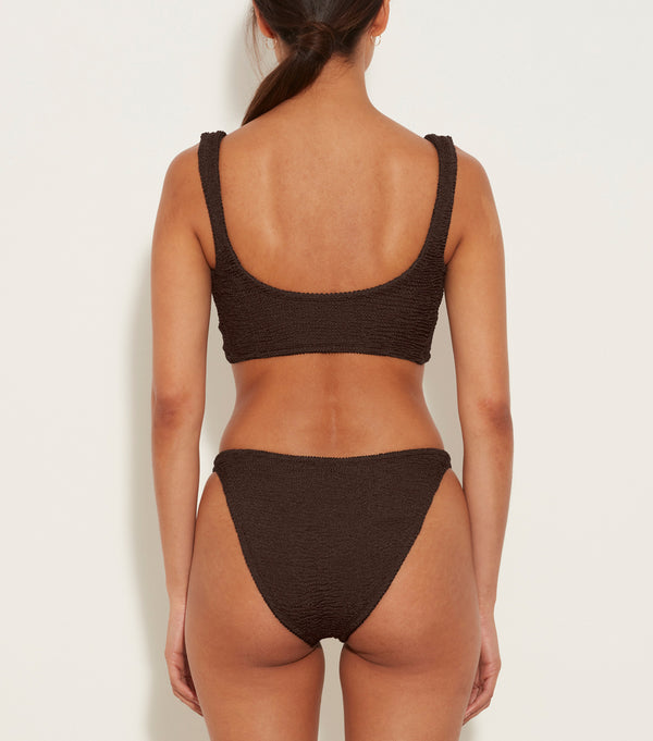 Hunza G Juno Bikini Metallic Chocolate