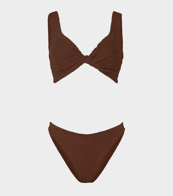 hunza g Juno Bikini Metallic Chocolate