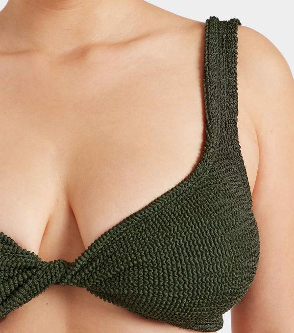 Hunza G Juno Bikini Metallic Khaki