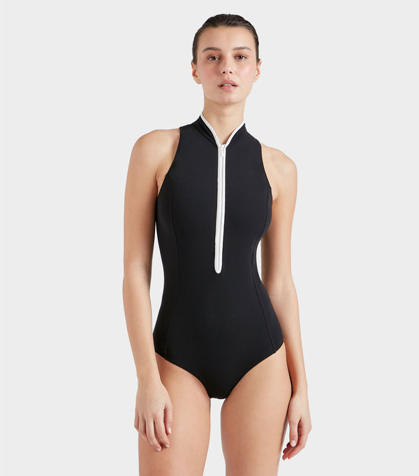 Hunza G Katya UPF 50+ Swim Black/White