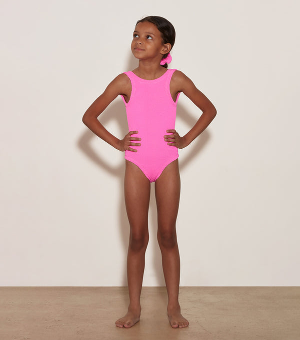 Hunza G Kids Classic Swim (Ages 3 To 6) Bubblegum