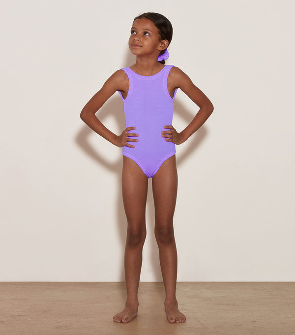 Hunza G Kids Classic Swim (Ages 3 To 6) Lilac