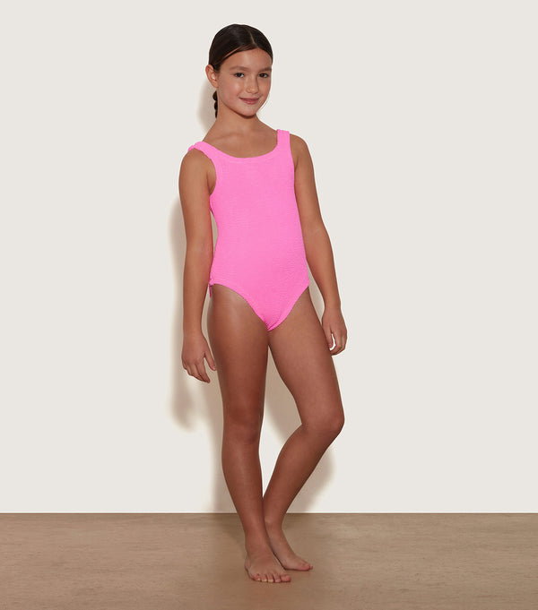 Hunza G Kids Classic Swim (Ages 7 To 12) Bubblegum