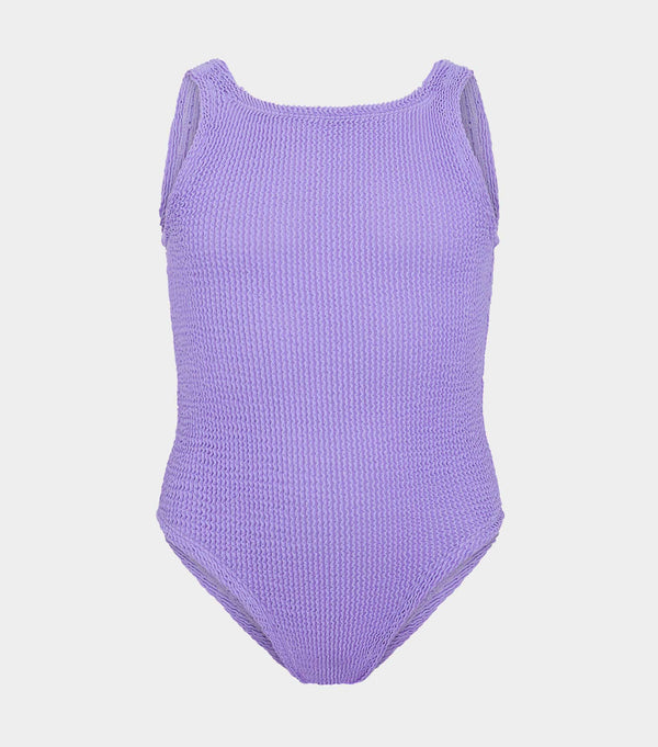 Hunza G Kids Classic Swim (Ages 7 To 12) Lilac