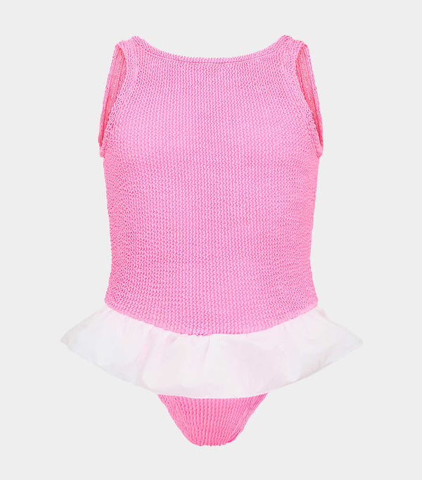 Hunza G Kids Denise Swim (Ages 7 To 12) Bubblegum