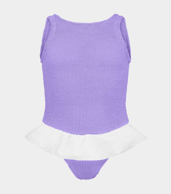 Hunza G Kids Denise Swim (Ages 7 To 12) Lilac