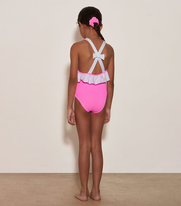 Hunza G Kids Lara Swim (Ages 3 To 6) Bubblegum