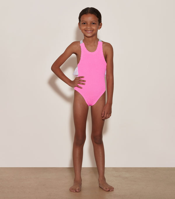 Hunza G Kids Lara Swim (Ages 3 To 6) Bubblegum