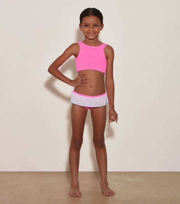 Hunza G Kids Olive Bikini (Ages 3 To 6) Bubblegum