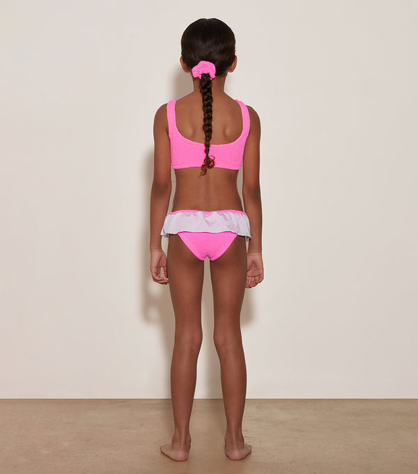 Hunza G Kids Olive Bikini (Ages 3 To 6) Bubblegum