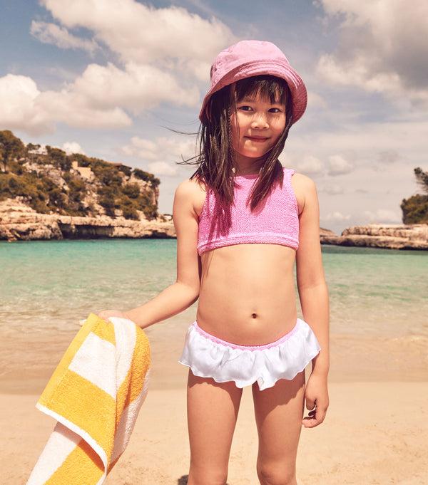 hunza g Kids Olive Bikini (Ages 3 to 6) Bubblegum