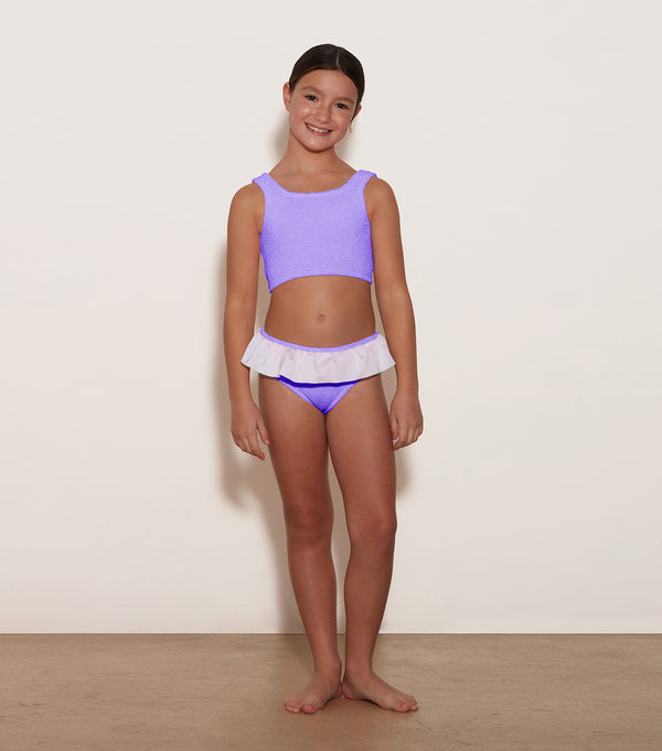 Hunza G Kids Olive Bikini (Ages 7 To 12) Lilac