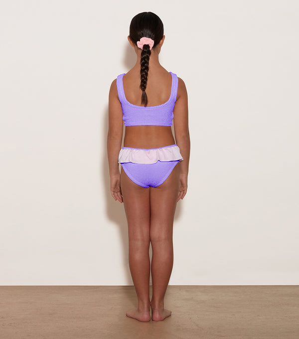 Hunza G Kids Olive Bikini (Ages 7 To 12) Lilac