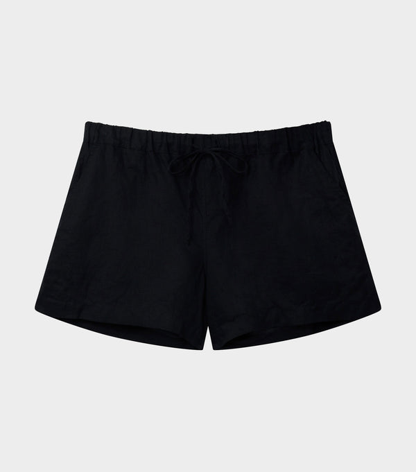 hunza g Linen Shorts Black