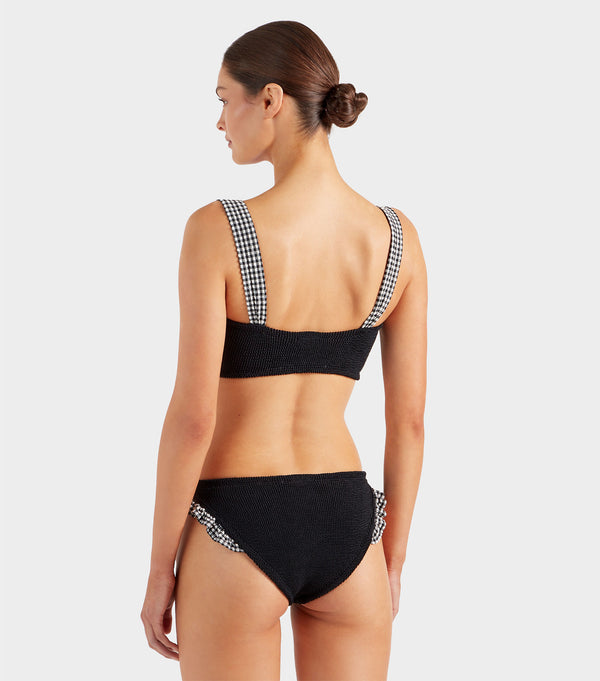 Hunza G Loretta Bikini Black Gingham